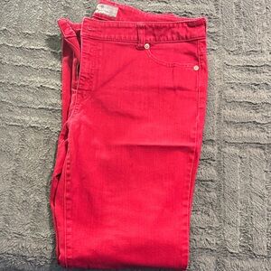 Chico's Red Straight Leg Pants